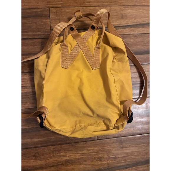 Fjallraven Kanken Classic Backpack 23510 Yellow Bag Unisex Logo Pockets - Picture 6 of 12